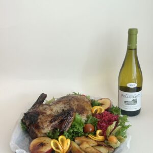 Жареная утка с гарниром