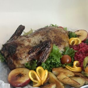 Roasted duck with all the trimmings