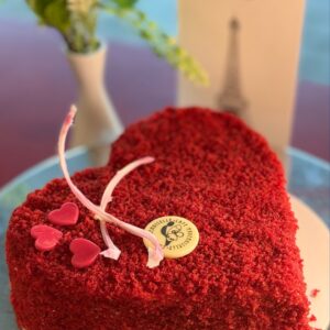 CAKE "RED VELVET" HEART-SHAPED
